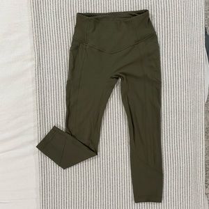 Lululemon All the Right Places Crop II 23” - Sage, Size 6